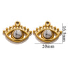 Stainless Steel Totem Pattern Natural Stone Pendant Diy Jewelry Accessories For Earrings And Necklace With Electroplating