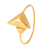 Stainless Steel Triangle Opening Bracelet Accessories Electroplated 18K Gold Color Preservation Minimalist Geometric Style
