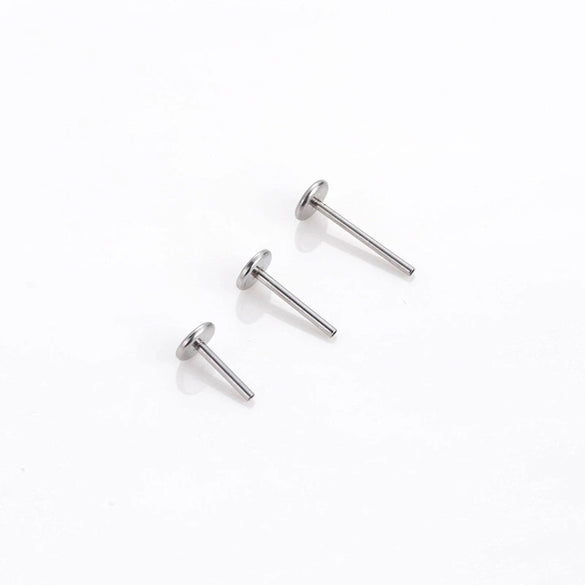 Stainless Steel Tshaped Push Pin Rod Piercing Jewelry Accessories Electroplated
