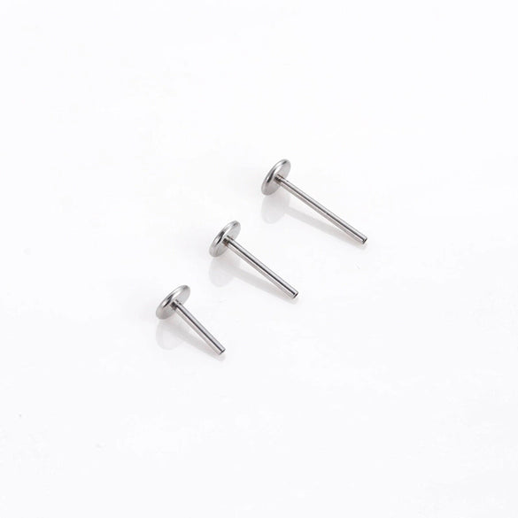 Stainless Steel Tshaped Push Pin Rod Piercing Jewelry Accessories Electroplated