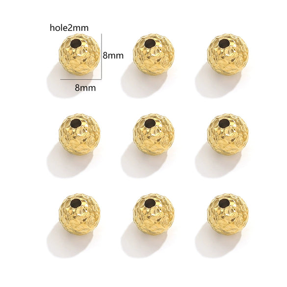 Stainless Steel Tube Beads Electroplated Diy Handmade Jewelry Accessories