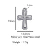 Stainless Steel Turtle Cross Paper Clip Marine Series Pendant Jewelry Electroplated
