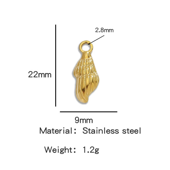 Stainless Steel Turtle Cross Paper Clip Marine Series Pendant Jewelry Electroplated