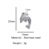 Stainless Steel Turtle Cross Paper Clip Marine Series Pendant Jewelry Electroplated