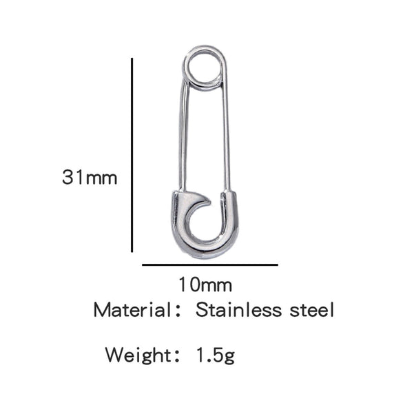 Stainless Steel Turtle Cross Paper Clip Marine Series Pendant Jewelry Electroplated
