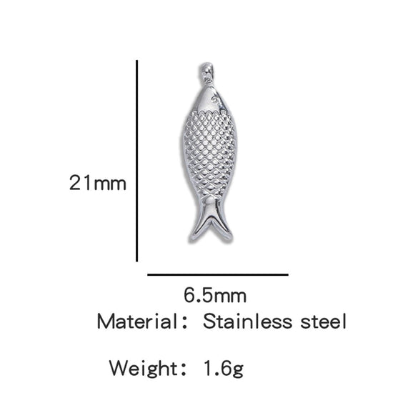Stainless Steel Turtle Cross Paper Clip Marine Series Pendant Jewelry Electroplated