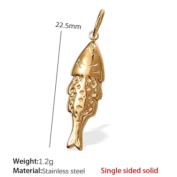 316L Stainless Steel Turtle Starfish Marine Life Pendant Jewelry Accessories Electroplated Diy Pendant Necklace