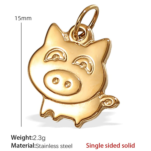 316L Stainless Steel Turtle Starfish Marine Life Pendant Jewelry Accessories Electroplated Diy Pendant Necklace