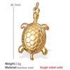 316L Stainless Steel Turtle Starfish Marine Life Pendant Jewelry Accessories Electroplated Diy Pendant Necklace