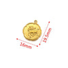 Stainless Steel Twelve Constellations And Fish Pattern Cartoon Pendant Necklace With Electroplating
