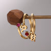 Stainless Steel Twelve Constellations Electroplated Open Ring For Women