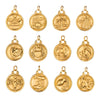 Stainless Steel Twelve Constellations Jewelry Accessories Necklace Pendant Electroplated