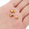 Stainless Steel Twist Pattern Beads Electroplated Gold Bracelet Necklace Diy Antique Hairpin Material