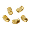 Stainless Steel Twist Pattern Beads Electroplated Gold Bracelet Necklace Diy Antique Hairpin Material