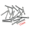 Stainless Steel Twisted Rod Double Hole Connection Diy Jewelry Accessories For Bracelet Necklace Earrings With Electroplating