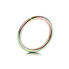 Stainless Steel U Shaped Electroplated Hole Free Nose Ring And Fake Lip Ring Jewelry Unisex