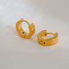 Stainless Steel U Shaped Electroplated Trendy Unisex Earrings
