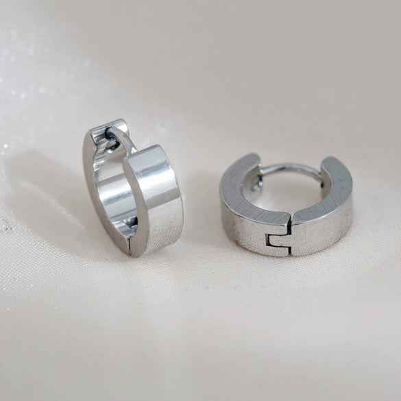 Stainless Steel U Shaped Electroplated Trendy Unisex Earrings