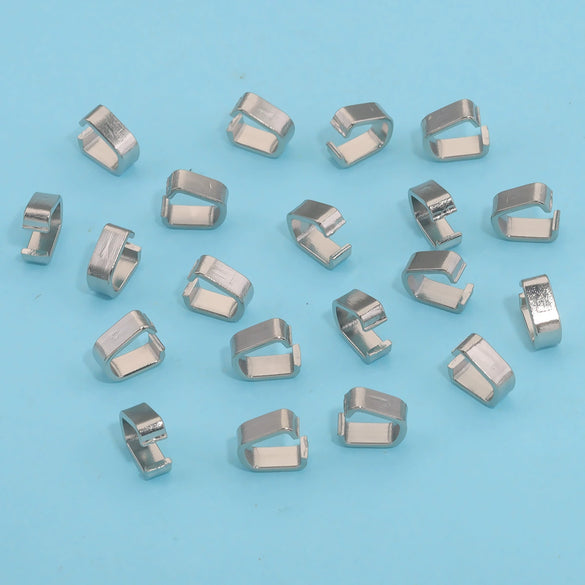 Stainless Steel U Shaped Melon Buckle Leather Rope Buckle Pendant For Diy Jewelry Accessories With Real Gold Plating