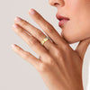 Stainless Steel Unisex Geometric Electroplated Ring Jewelry