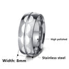 Stainless Steel Unisex Geometric Electroplated Ring Jewelry