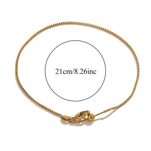 Stainless Steel Universal Diy Jewelry Accessories Bracelet With Positioning Beads And Sunflower Chain Electroplated