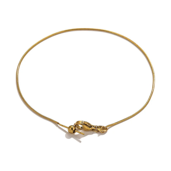 Stainless Steel Universal Diy Jewelry Accessories Bracelet With Positioning Beads And Sunflower Chain Electroplated
