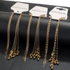 Stainless Steel Universal Diy Jewelry Accessories Bracelet With Positioning Beads And Sunflower Chain Electroplated