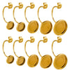 Stainless Steel Ushaped Ear Hook Ear Plug Jewelry Accessories With Welding Disc Gemstone Base And Electroplating Treatment