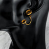 Stainless Steel Ushaped Ear Hook Ear Plug Jewelry Accessories With Welding Disc Gemstone Base And Electroplating Treatment