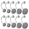 Stainless Steel Ushaped Ear Hook Ear Plug Jewelry Accessories With Welding Disc Gemstone Base And Electroplating Treatment