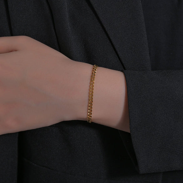 Stainless Steel Ushaped Electroplated Chain Bracelets Unisex