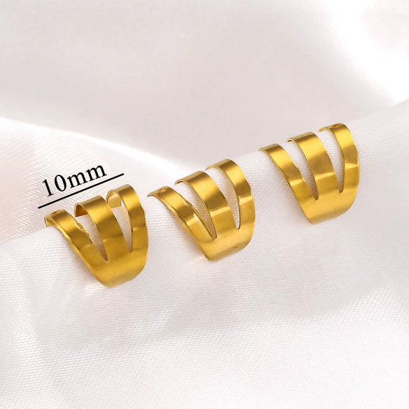 Stainless Steel Ushaped Electroplated Ear Clip Jewelry Accessories