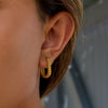 Stainless Steel Ushaped Electroplated Women's Jewelry Earrings With Classic Style