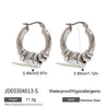 Stainless Steel Ushaped Electroplated Women's Removable Multiring Earrings