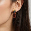 Stainless Steel Ushaped Geometric Electroplating Women's Earrings