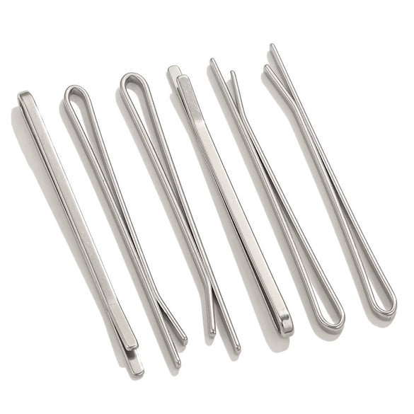 Stainless Steel Ushaped Hairpin With Totem Pattern For Hairdressing Diy Smooth Design Personality Style