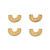Stainless Steel Ushaped Horseshoe Embossed Doublehole Diy Necklace Bracelet Accessory Pendant Electroplated