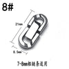 Stainless Steel Ushaped Jewelry Buckle With Eighteye Pattern Handmade Cuban Chain Clip Fastener