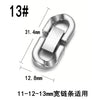 Stainless Steel Ushaped Jewelry Buckle With Eighteye Pattern Handmade Cuban Chain Clip Fastener