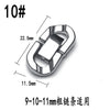 Stainless Steel Ushaped Jewelry Buckle With Eighteye Pattern Handmade Cuban Chain Clip Fastener