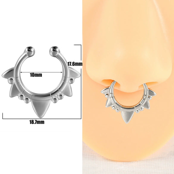 Stainless Steel Ushaped Nonperforated Nose Ring Jewelry With Polishing Treatment
