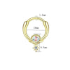 Stainless Steel Ushaped Nose Ring Ball Horseshoe Rod Piercing Jewelry Electroplated Combination Set Unisex