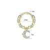 Stainless Steel Ushaped Nose Ring Ball Horseshoe Rod Piercing Jewelry Electroplated Combination Set Unisex
