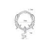 Stainless Steel Ushaped Nose Ring Ball Horseshoe Rod Piercing Jewelry Electroplated Combination Set Unisex