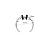 Stainless Steel Ushaped Nose Ring Ball Horseshoe Rod Piercing Jewelry Electroplated Combination Set Unisex