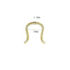 Stainless Steel Ushaped Nose Ring Ball Horseshoe Rod Piercing Jewelry Electroplated Combination Set Unisex