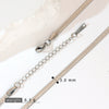 Stainless Steel Vacuum Electroplated Naked Chain Twist Chain Blade Round Snake Chain Single Chain Clavicle Chain Plain Chain