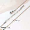 Stainless Steel Vacuum Electroplated Naked Chain Twist Chain Blade Round Snake Chain Single Chain Clavicle Chain Plain Chain