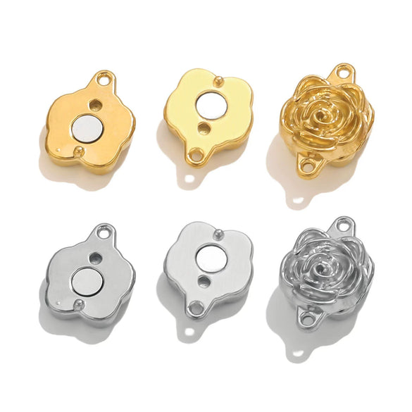 Stainless Steel Vacuum Goldplated Magnetic Buckle Jewelry Braceletnecklace With Electroplating Finish